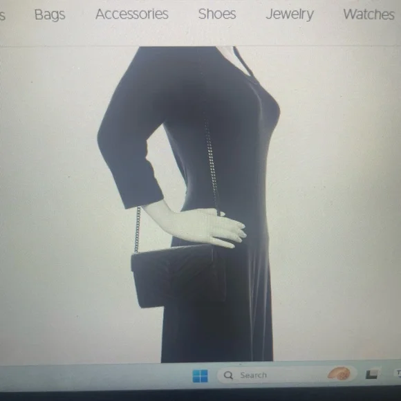 saint laurent grain de poudre matelasse chevron monogram chain wallet black - Picture 12 of 12